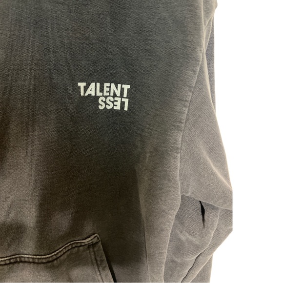 Talentless Faded Grey Hoodie - Picture 3 of 4